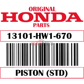 Honda Piston 13101-HW1-670