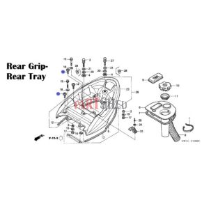 Honda Aquatrax Special Bolt 90086-HW1-670 | ThePartShed.Com specializes in Powersports parts, OEM parts, and Aftermarket parts