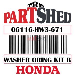 Honda WASHER O-RING KIT B 06116-HW3-671