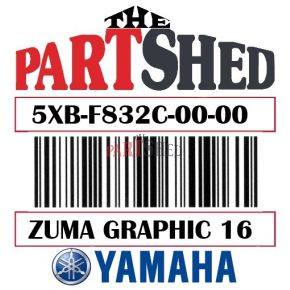 Yamaha Zuma Graphic 16 5XB-F832C-00-00 | ThePartShed.Com specializes in Powersports parts, OEM parts, and Aftermarket parts